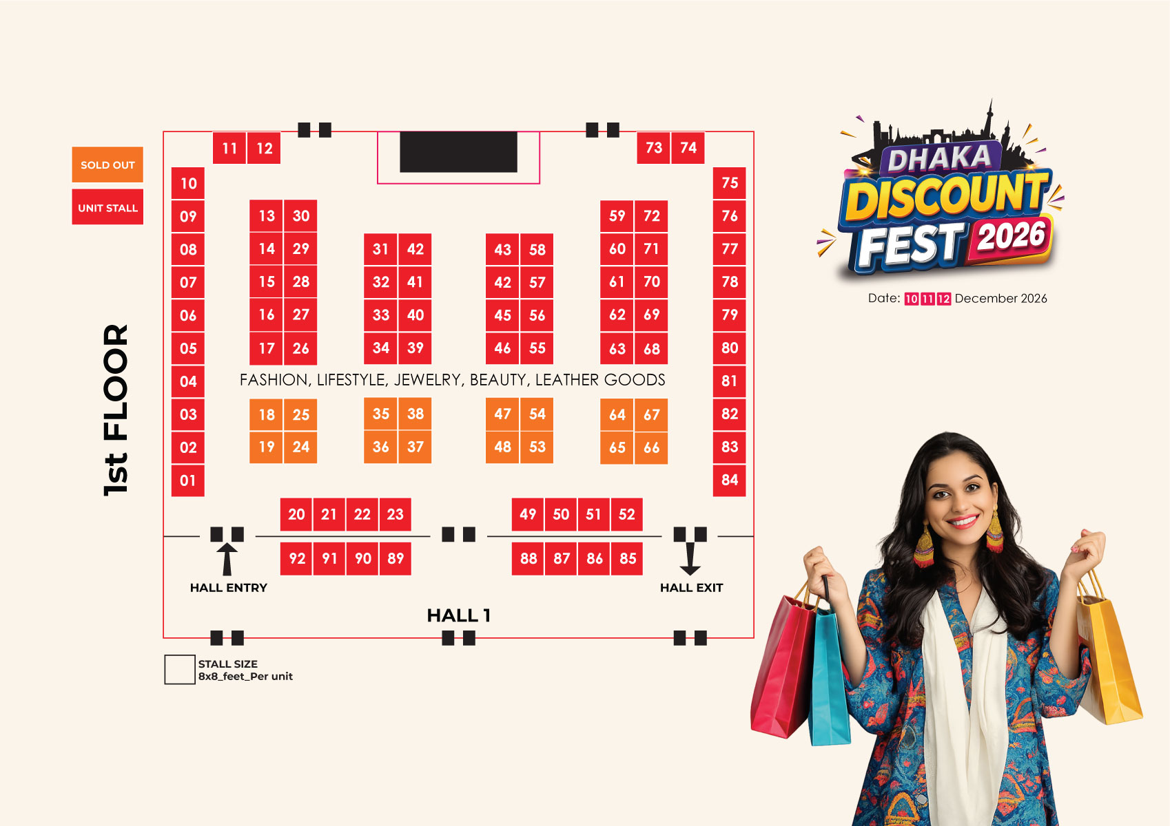 Layout of Dhaka Discount Fest venue - part 2