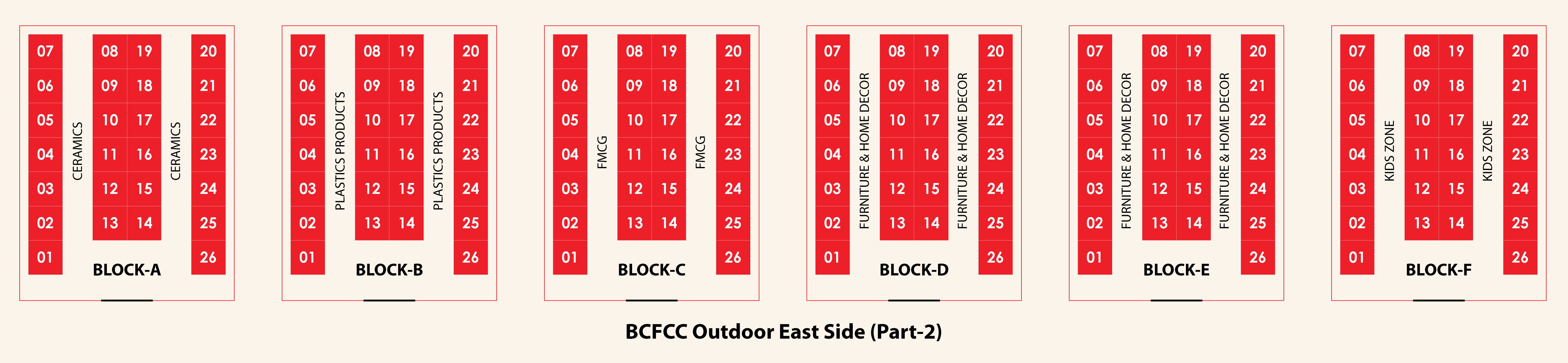 Layout of Dhaka Discount Fest venue - part 6