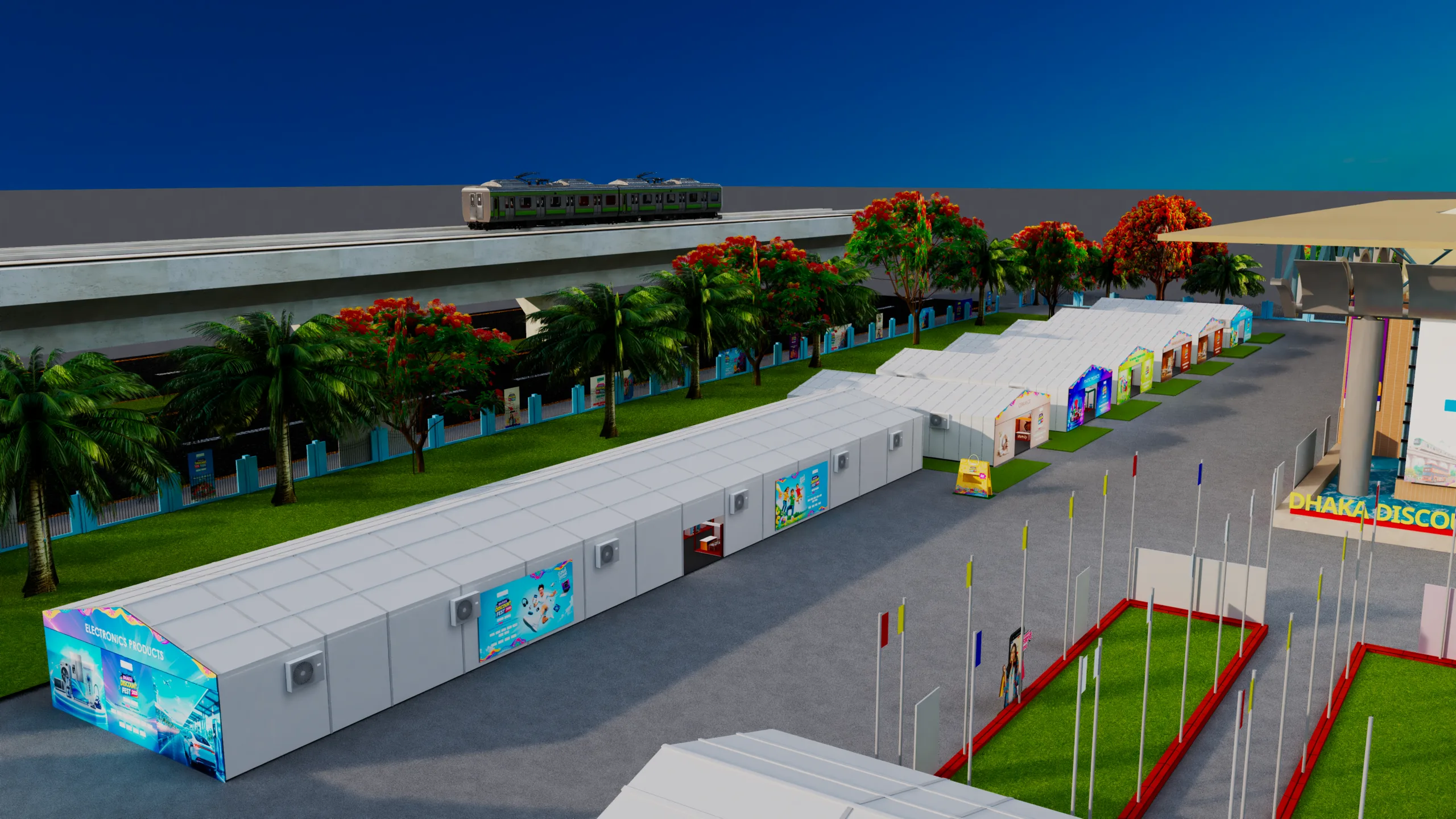 Outdoor Stalls & Brand Pavilions