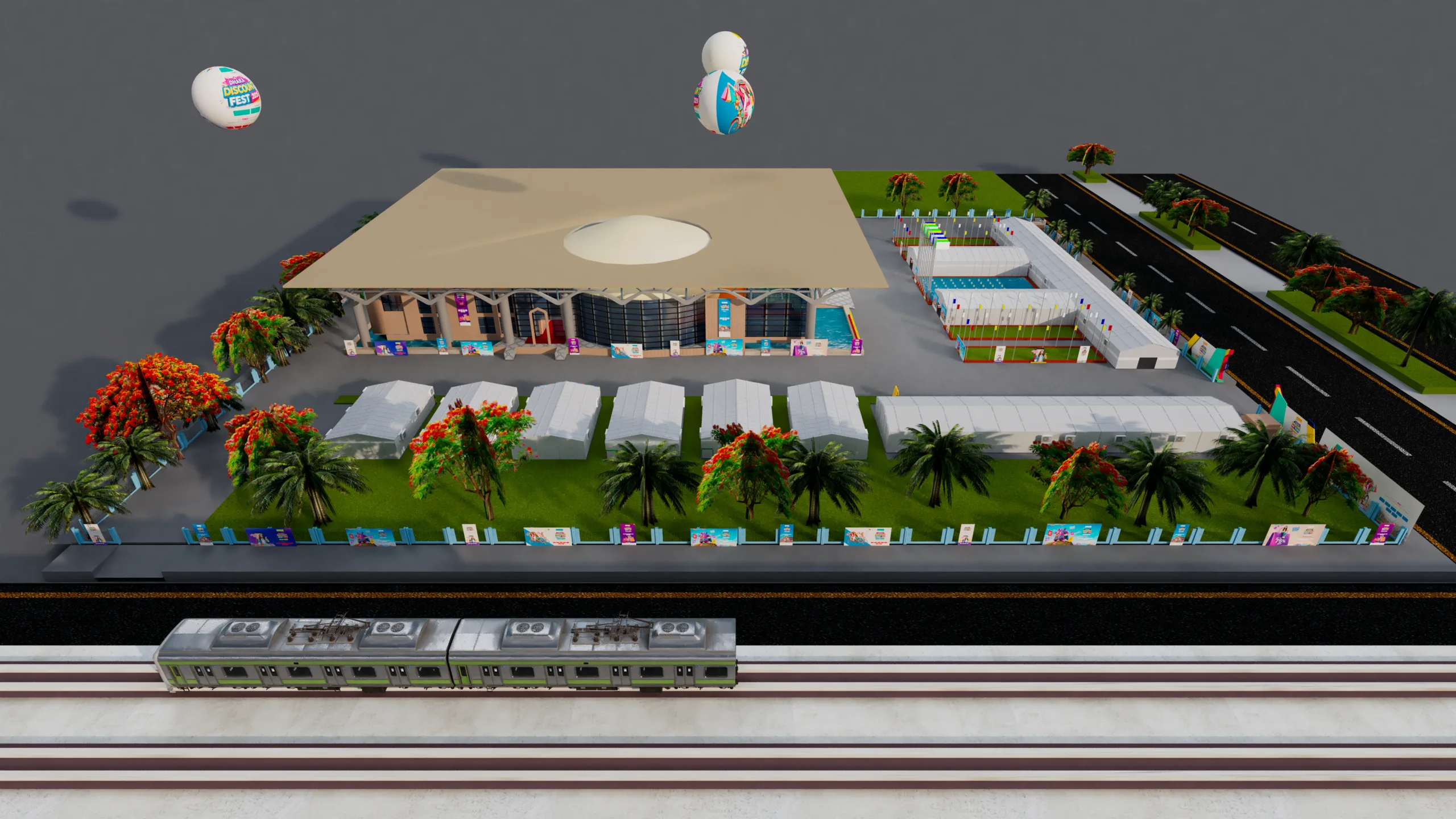 Metro Rail & Front Entrance